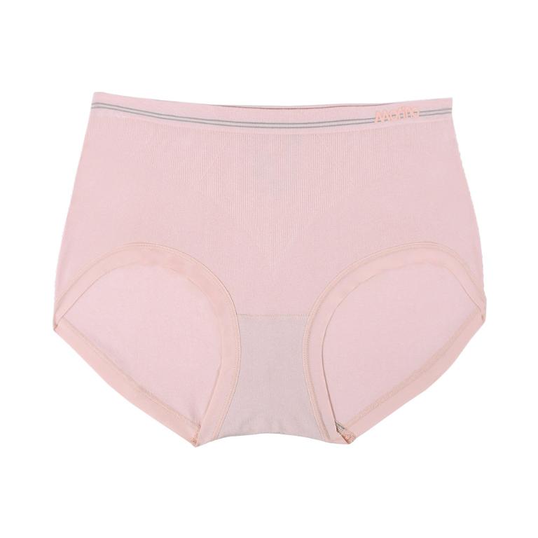 摩力諾柔適無縫內褲中高腰-蜜桃粉M/L