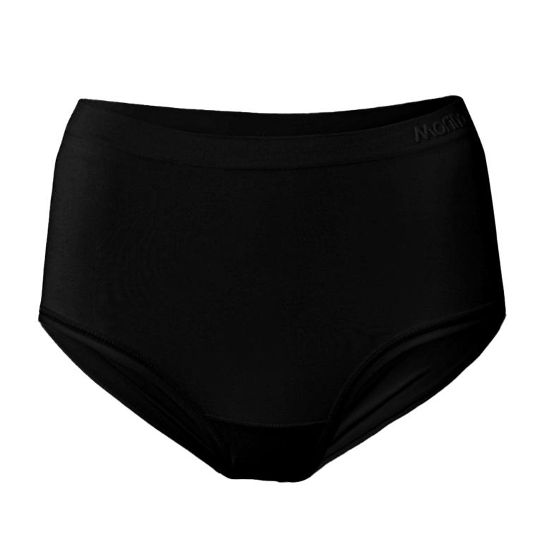 摩力諾輕柔無縫內褲中低腰-黑色M/L