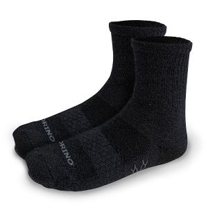 摩力諾石墨烯菱格透氣氣墊3/4長襪L-鐵灰色