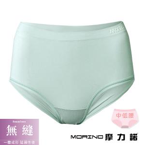 摩力諾輕柔無縫內褲中低腰-薄荷綠M/L
