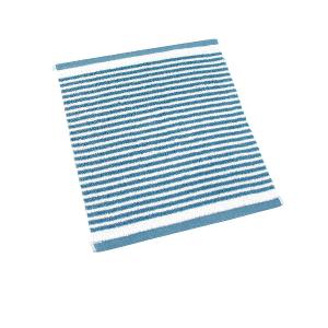 日本認證抗菌防臭時尚橫紋方巾-深海藍