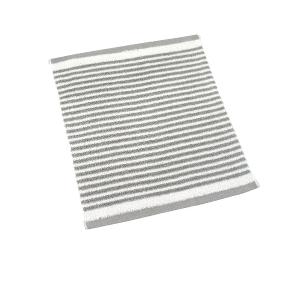 日本認證抗菌防臭時尚橫紋方巾-時尚灰