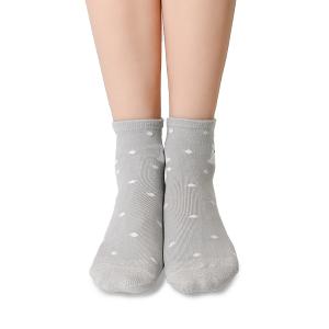 摩力諾抗菌造型短襪-北極熊-灰色