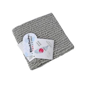 摩力諾超細纖維石墨烯條紋方巾-質感灰