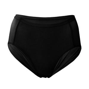 摩力諾天絲棉柔內褲中腰-黑色M/L/XL