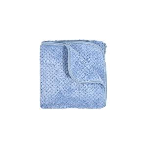 摩力諾超細纖維菱格紋速乾毛巾-澗石藍