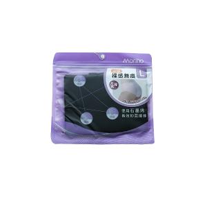 摩力諾裸感無痕內褲中腰-黑色M/L