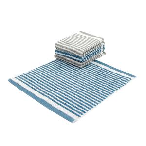 日本認證抗菌防臭時尚橫紋方巾-時尚灰