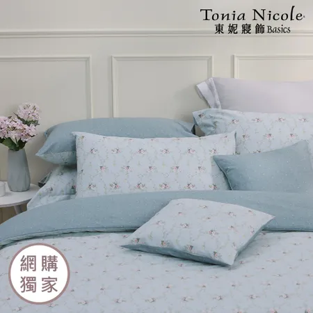 【Tonia Nicole 東妮寢飾】錦繡花境100%精梳棉兩用被床包組(雙人)