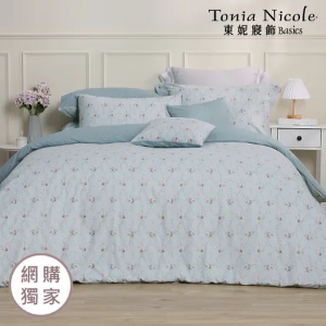 【Tonia Nicole 東妮寢飾】錦繡花境100%精梳棉兩用被床包組(雙人)