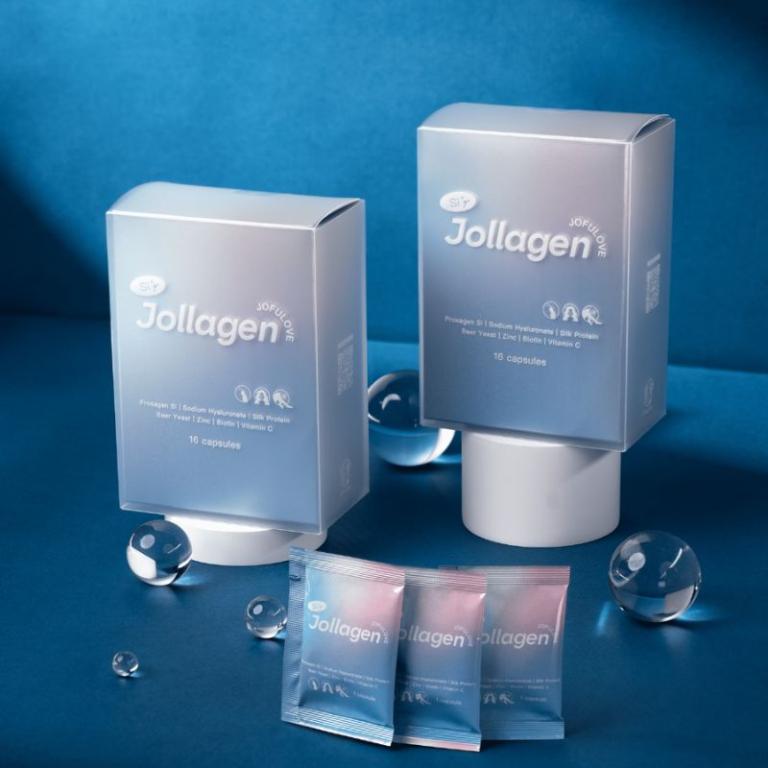 究愛燕窩 Jollagen 矽酸膠原蛋白膠囊 (450mg/粒，16粒/盒)