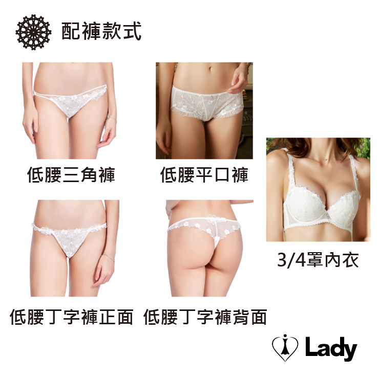 Lady 凝霧璃紗系列 刺繡 蕾絲 性感 襯衣 (璃紗白)