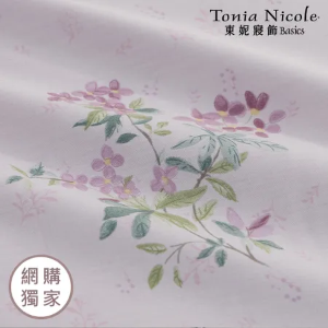 【Tonia Nicole 東妮寢飾】桃森花嶼100%精梳棉兩用被床包組(雙人)