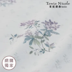 【Tonia Nicole 東妮寢飾】嫣然芳庭100%精梳棉兩用被床包組(雙人)