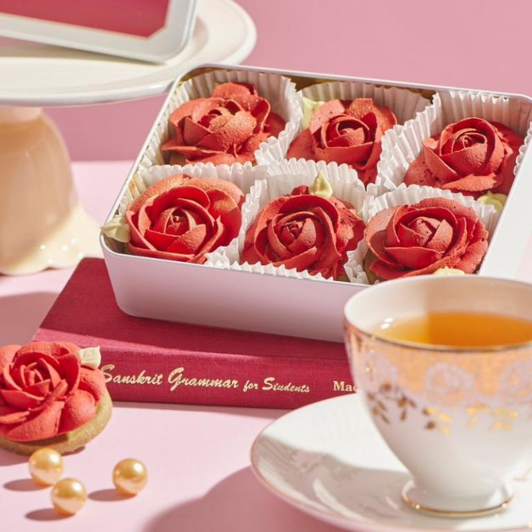 愛莉莎的夢遊仙境【愛意綻放】紅玫瑰餅乾禮盒-六入