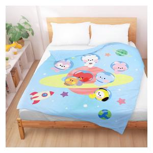 雙人四季涼被5x6-BT21宇宙明星 太空漫遊BTS防彈少年團-藍