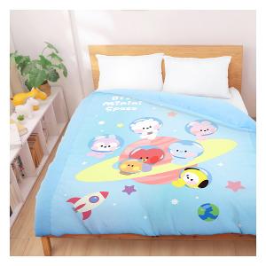 雙人薄被套6x7-BT21宇宙明星 太空漫遊BTS防彈少年團-藍