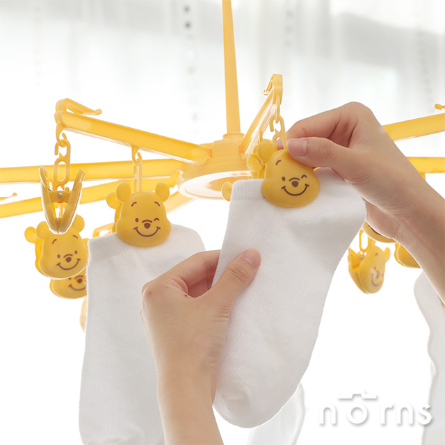 迪士尼折疊式曬衣夾組18P(小熊維尼)