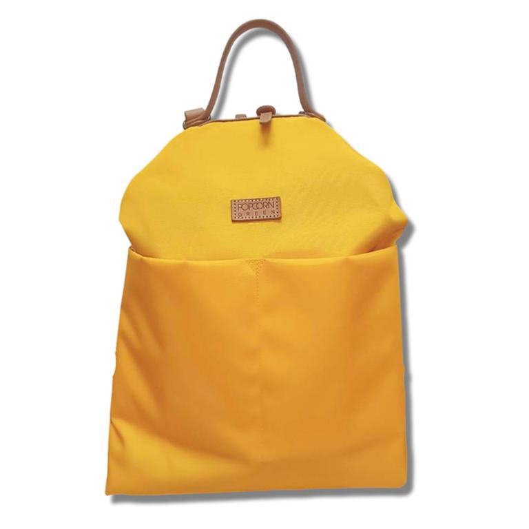 POPCORNGREEN 旅行商務後背包(M尺寸)-流沙黃