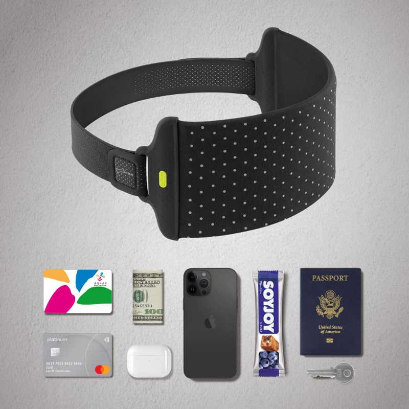 Bone 跑步腰帶綁 防盜腰包｜輕量化攜帶，跑步更自在