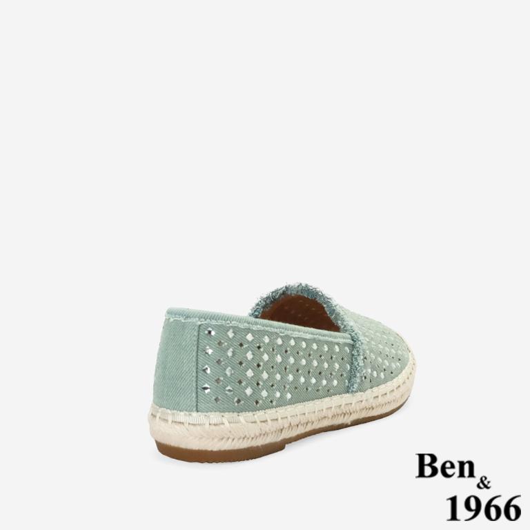 Ben&1966高級燙鑽丹寧布夏日感漁夫鞋-青瓷綠(256462)