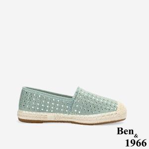 Ben&1966高級燙鑽丹寧布夏日感漁夫鞋-青瓷綠(256462)