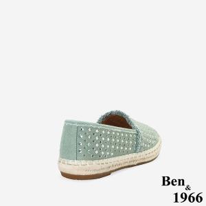Ben&1966高級燙鑽丹寧布夏日感漁夫鞋-青瓷綠(256462)