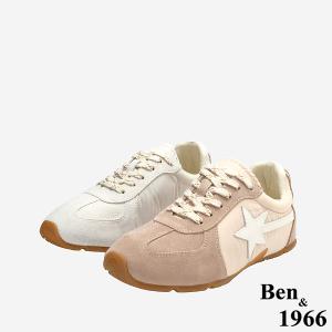 Ben&1966高級頭層牛皮舒適內增高休閒鞋-珊瑚粉(256311)