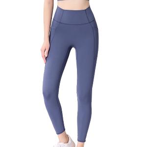 【思薇爾】U got fit系列L-XL彈力修飾貼身素面高腰九分外搭運動長褲(柏林藍)