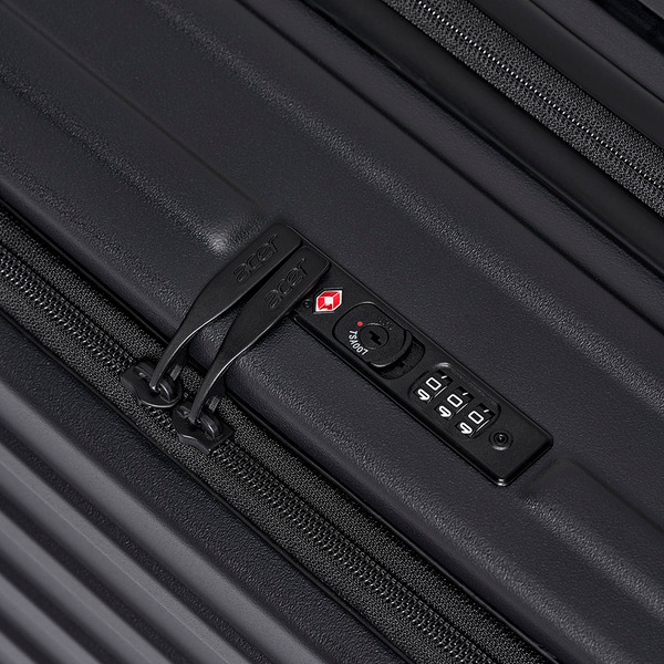 Acer 巴塞隆納前開式行李箱-25吋夜幕黑