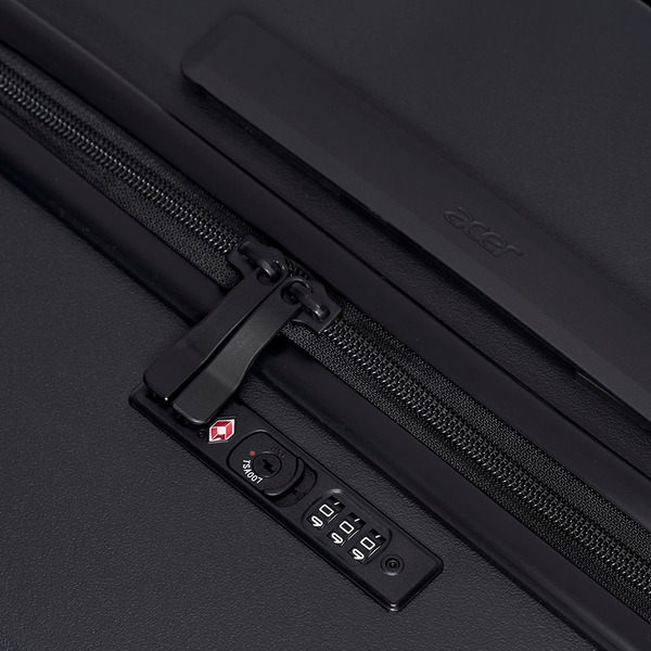 Acer 墨爾本拉鍊行李箱-24吋黑