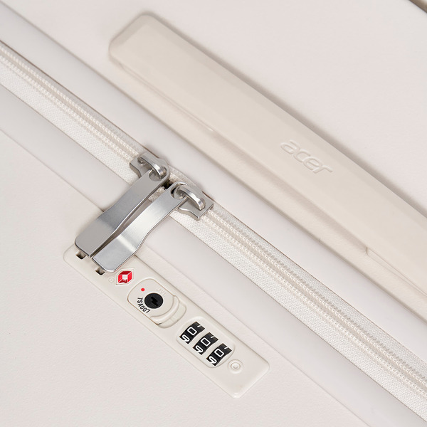 Acer 墨爾本拉鍊行李箱-24吋白