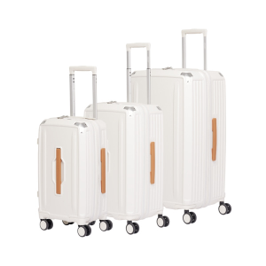 【超值組合價】Acer 墨爾本拉鍊行李箱三件組-19.5/24/28吋白