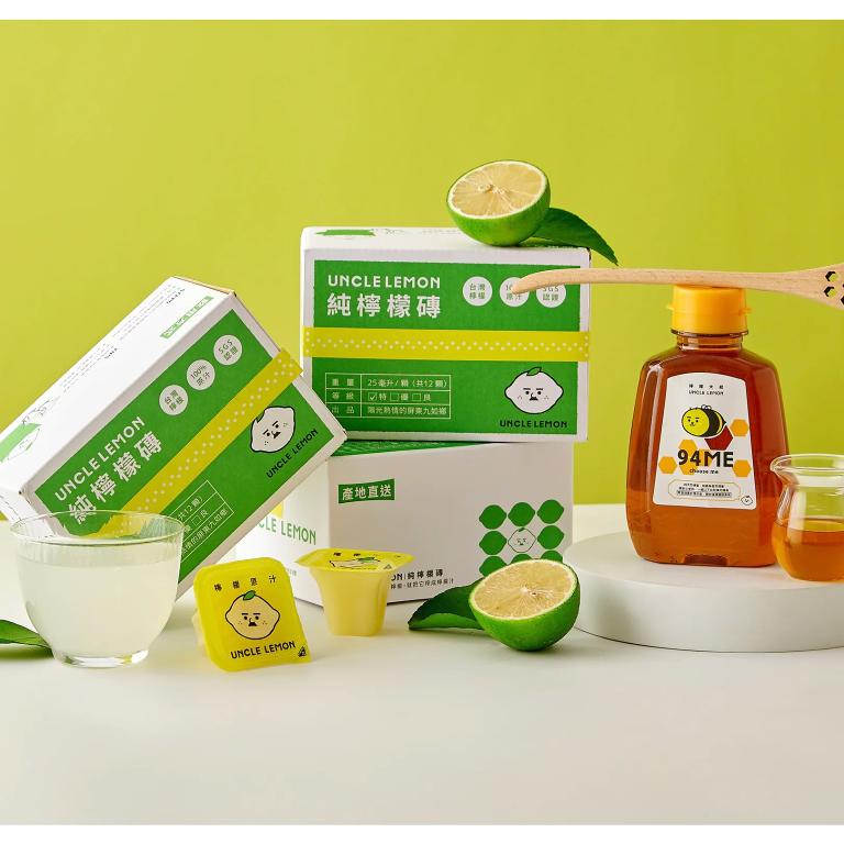 UNCLE LEMON 養顏健康蜂蜜檸檬組(純檸檬磚3盒+94ME1瓶)
