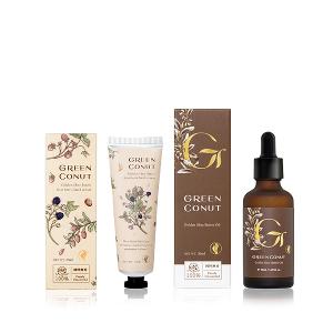 綠果 黃金乳油木果保養油50ml＋莓果護手霜35ml