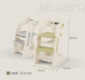 【巧福】兒童成長椅 CF-B03G (月牙灰) 學習椅/餐椅/兒童椅