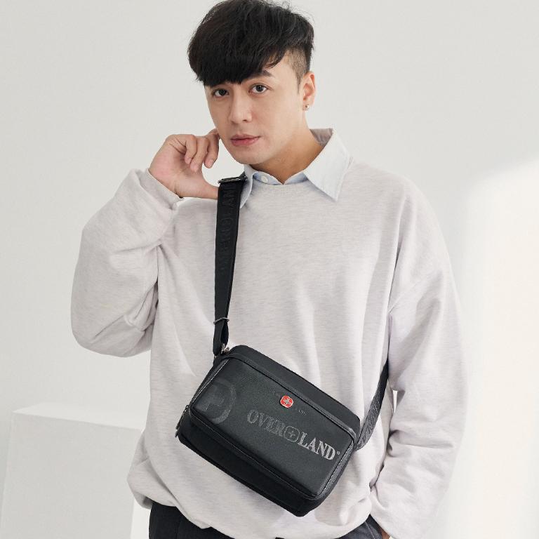 OVERLAND - 美式十字軍 - LOGO浮印斜背包(小/S) - 3134