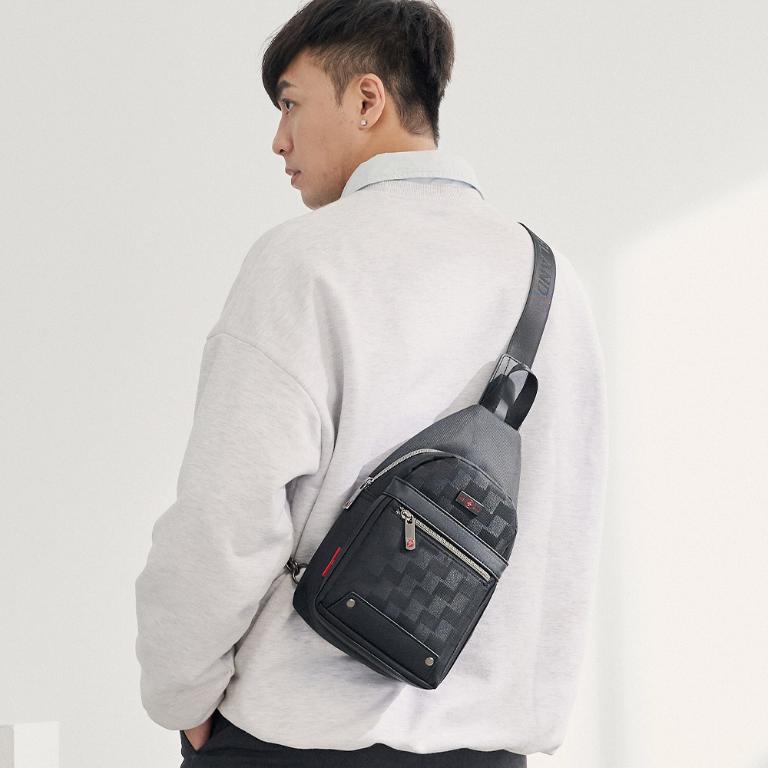 OVERLAND - 美式十字軍 - 格紋小胸背包/肩背包 - 5606