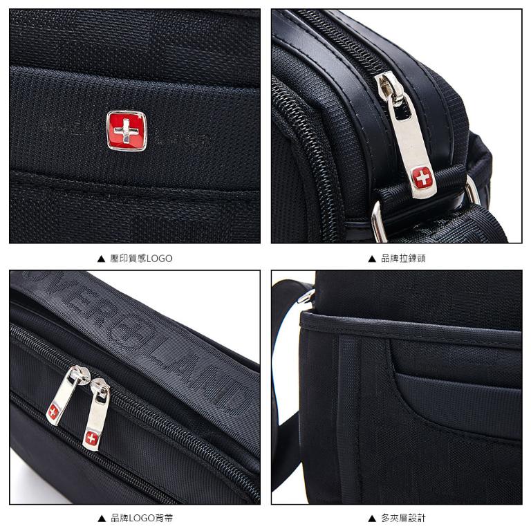 OVERLAND - 美式十字軍 - 格紋經典造型斜背包(大/L) - 2920