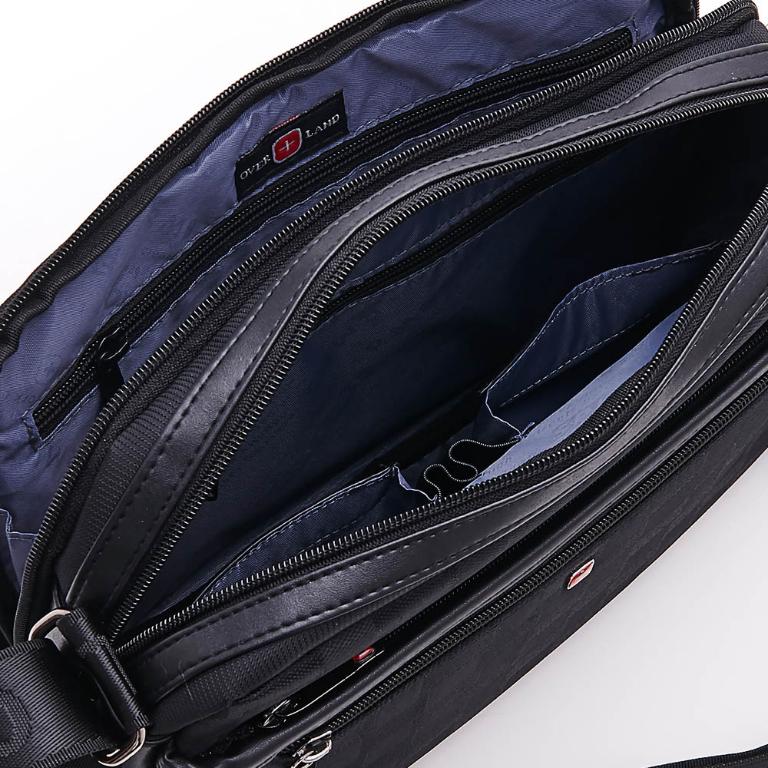 OVERLAND - 美式十字軍 - 格紋拼接斜背包(小/S) - 5086