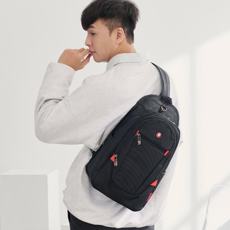 OVERLAND - 美式十字軍 - 素面個性造型機能大容量胸背包/後背包 - 3176