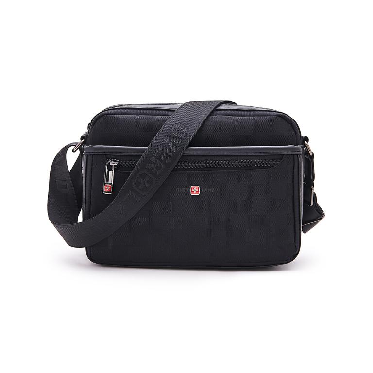 OVERLAND - 美式十字軍 - 格紋拼接斜背包(小/S) - 5086