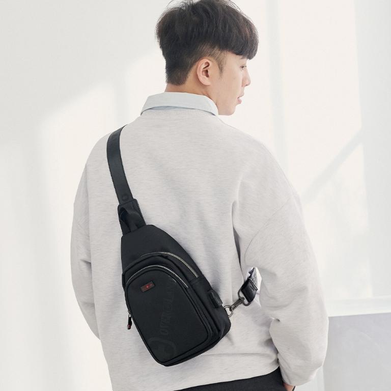 OVERLAND - 美式十字軍 - LOGO浮印小胸背包/肩背包 - 5607