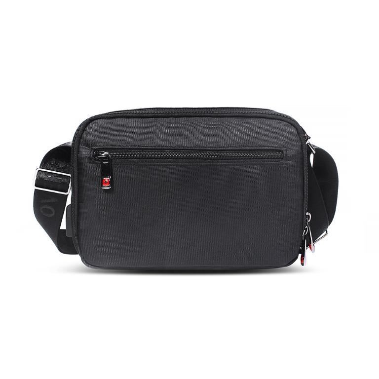 OVERLAND - 美式十字軍 - LOGO浮印格紋拼接斜背包(小/S) - 5709