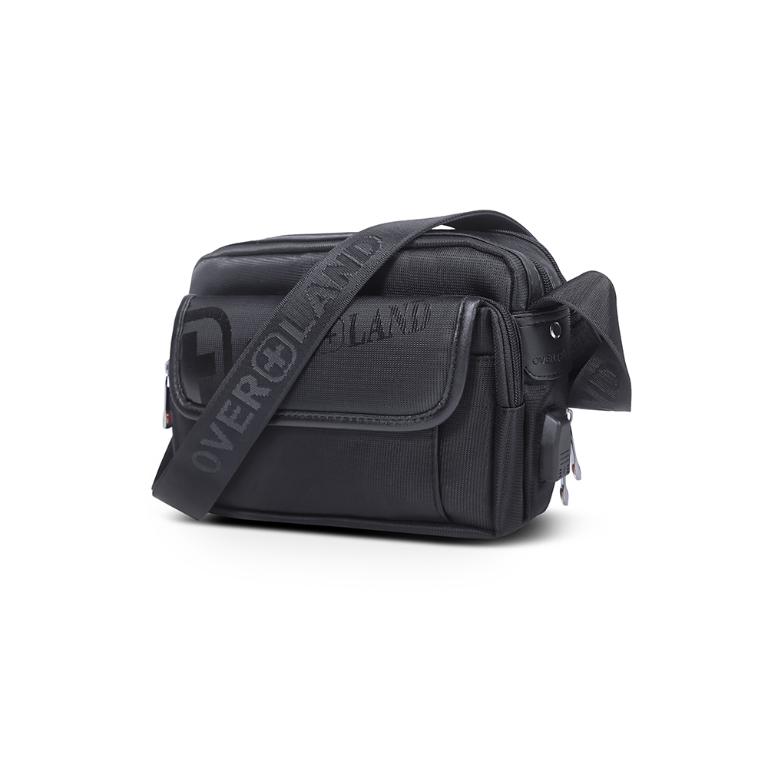 OVERLAND - 美式十字軍 - LOGO浮印掀蓋造型斜背包(小/S) - 5707