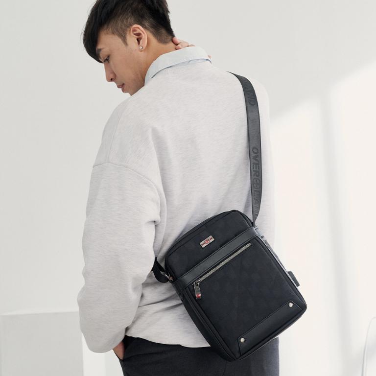 OVERLAND - 美式十字軍 - 直立格紋多層斜背包 - 5628