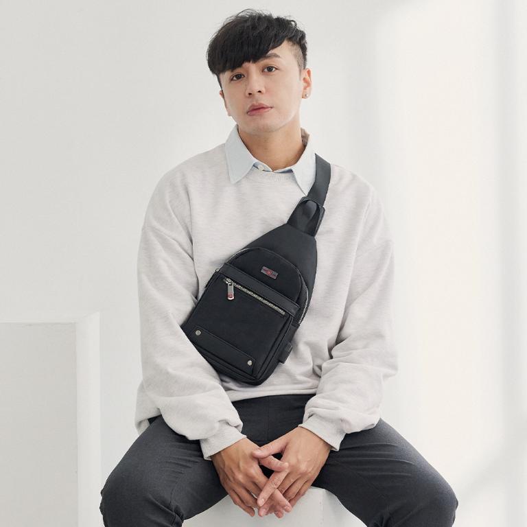 OVERLAND - 美式十字軍 - 格紋小胸背包/肩背包 - 5606