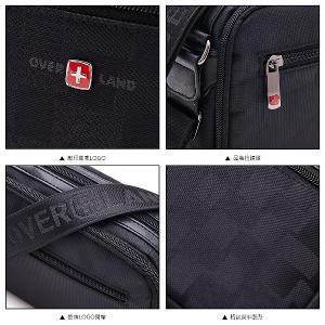 OVERLAND - 美式十字軍 - 格紋拼接斜背包(小/S) - 5086