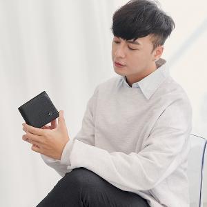 MANDE RHODE - 曼德羅德 - 真皮訂製樹皮紋短夾(內有左右隔層) - 86342