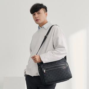 OVERLAND - 美式十字軍 - 格紋車線造型斜背包(大/L) - 2714